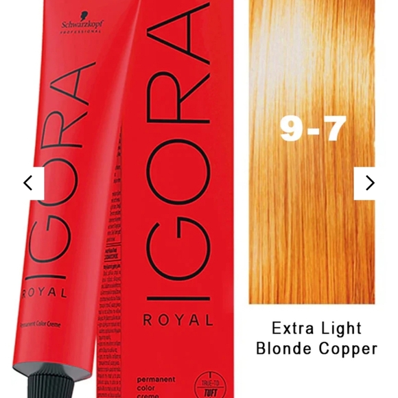 Schwarzkopf Other - Schwarzkopf Igora Royal 9-7 Extra Light Blonde Copper color - brand new